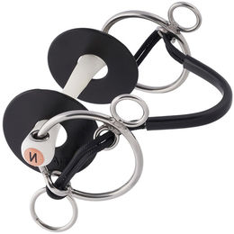 Produktbild von Nathe Gebiss für Pferde TN Stange biegsam in Schwarz