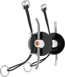Produktbild von Nathe Schenkelaufziehtrense mit biegsamer Stange 20mm in Schwarz