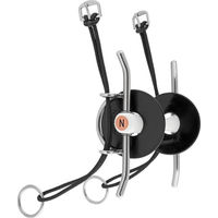 Produktbild von Nathe Schenkelaufziehtrense mit biegsamer Stange 20mm in Schwarz