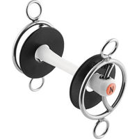 Produktbild von Nathe Schenkelringtrense mit biegsamer Stange 20mm in Schwarz