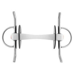 Produktbild von NATHE Schenkeltrense mit biegsamer Stange 20 mm Weiß