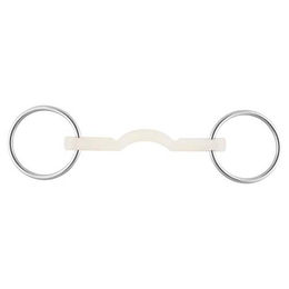 Produktbild von Nathe Stangengebiss aus Kunststoff mit Zungenfreiheit weiß 15 mm