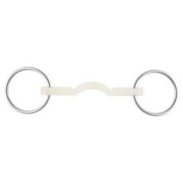 Produktbild von Nathe Stangengebiss weich mit Zungenfreiheit 15 mm Silber