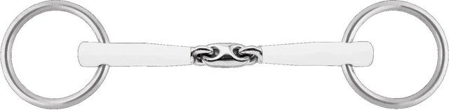 Nathe Unterlegtrense doppelt gebrochen 15mm Silber Kunststoff – Bild 1 von 1