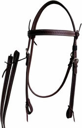 Produktbild von Natowa Kopfstück und Zügel aus Leder in Braun für Warmblut