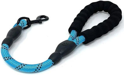 Natowa Reflektierende Hundeleine als Kurzführer aus Nylon in Blau – Bild 1 von 4