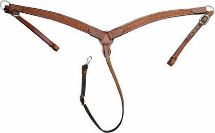Produktbild von Natowa Vorderzeug für Pferde aus Leder in Braun und Gelb