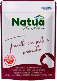 Produktbild von NATUA Katzen Nassfutter Adult mit Thunfisch, Huhn und Schwein in Gelee 70 g