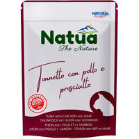Produktbild von NATUA Katzen Nassfutter Adult mit Thunfisch, Huhn und Schwein in Gelee 70 g