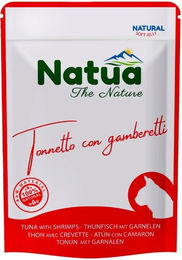 Produktbild von NATUA Katzen Nassfutter Thunfisch und Garnelen in Gelee für Adult 70 g