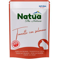 Produktbild von NATUA Katzen Nassfutter Thunfisch und Lachs in Gelee für Adult 70 g