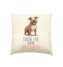 Produktbild von Natur-Hundekissen Pitties Beige 40 x 40 cm