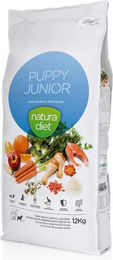 Produktbild von Natura Diet Hundetrockenfutter Puppy & Junior Huhn 12 kg - 12 kg