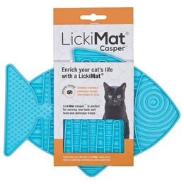 naturaDog LickiMat Casper Schleckmatte für Katzen Türkis 22x16 cm – Bild 1 von 3