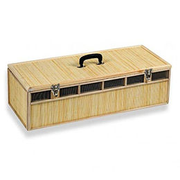 Natural Bambus Voliere für 6 Tauben 80 x 40 x 22 cm – Bild 1 von 2