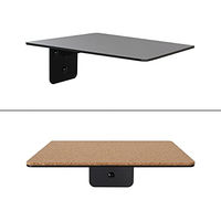Produktbild von Natural Goods Berlin Wandstufe Katzentreppe Klettersystem mit Korkmatte Schwarz 20x20 cm