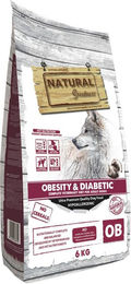 Produktbild von Natural Greatness Diet Vet Obesity & Diabetic Trockenfutter zur Gewichtsreduktion und Diabetes-Unterstützung 6 kg - 6 kg