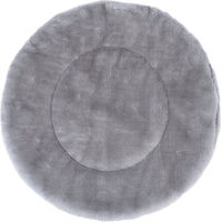 Produktbild von Natural Paradise Ersatzkissen Rund aus Plüsch Grau Ø 37 cm