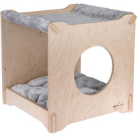 Produktbild von Natural Paradise Katzenhöhle Mimosa aus Holz in Hellgrau