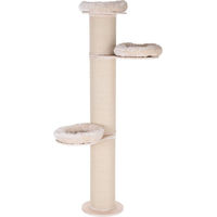 Produktbild von Natural Paradise Kratzbaum Jasmine XXL für Katzen in Creme mit Holz und Oeko-Tex Standard 100, Höhe 219cm