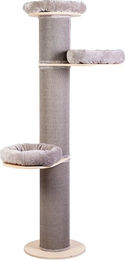 Natural Paradise Kratzbaum Jasmine XXL für Katzen in Hellgrau mit Holz und Oeko-Tex Standard 100 – Bild 1 von 10