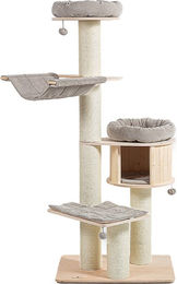 Produktbild von Natural Paradise Kratzbaum Magnolia XL Plus aus Holz in Grüngrau mit Oeko-Tex Standard 100