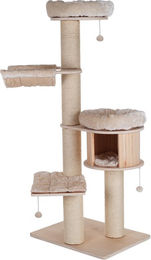 Produktbild von Natural Paradise Kratzbaum Magnolia XL Plus für Wohnungskatzen in Beige aus Holz mit Oeko-Tex Standard 100