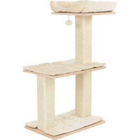 Produktbild von Natural Paradise Kratzbaum Orchid M aus Holz in Creme mit Oeko-Tex Standard 100 für Wohnungskatzen