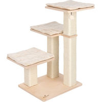 Produktbild von Natural Paradise Kratzbaum Orchid S in Beige mit Holzplattformen