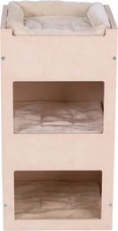 Natural Paradise Kratztonne Daisy Eckige Kratztonne aus Echtholz mit Natursisal in Beige Höhe 75 cm – Bild 1 von 5