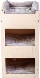 Natural Paradise Kratztonne Daisy S aus Echtholz und Natursisal in Hellgrau – Bild 1 von 7