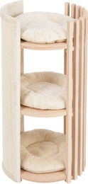 Produktbild von Natural Paradise Kratztonne Lily S für Katzen in Beige aus Holz mit Oeko-Tex Standard 100