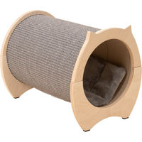 Produktbild von Natural Paradise Kratztonne Peony für Katzen Grau mit Sisal
