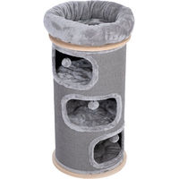 Produktbild von Natural Paradise Kratztonne Primrose für Katzen XL Grau mit Sisal-Teppich und Oeko-Tex Standard 100 93 x Ø 46 cm