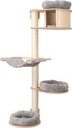 Natural Paradise Wandkratzbaum Magnolia aus Holz in Hellgrau – Bild 1 von 1