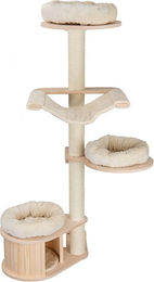 Natural Paradise Wandkratzbaum Magnolia für Katzen in Creme mit Holz und Maßen 200 x 112 x 85 cm – Bild 1 von 2