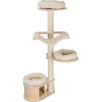 Produktbild von Natural Paradise Wandkratzbaum Magnolia für Katzen in Creme mit Holz und Maßen 200 x 112 x 85 cm