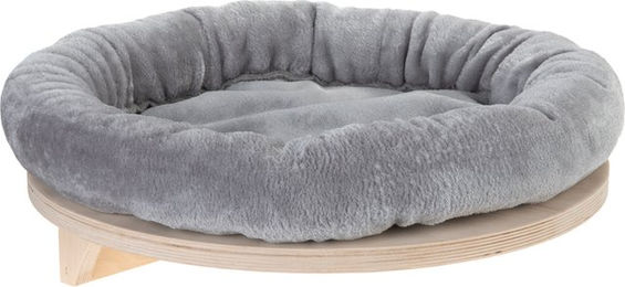 Produktbild von Natural Paradise Wandliegebett Dahlia für Katzen in Hellgrau mit Oeko-Tex Standard 100