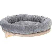 Produktbild von Natural Paradise Wandliegebett Dahlia für Katzen in Hellgrau mit Oeko-Tex Standard 100