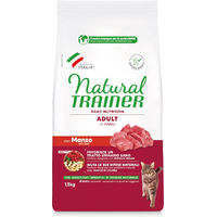Produktbild von Natural Trainer Adult Katzenfutter Rind ohne Zucker und Konservierungsstoffe 18 kg (12 x 1,5 kg) - 2 x 9 kg