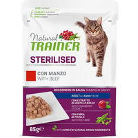Produktbild von Natural Trainer Adult Sterilised Katzenfutter Rind 12 x 85 g - 12 x 85 g
