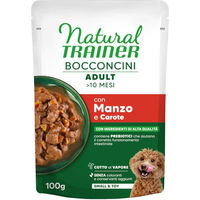 Produktbild von Natural Trainer Bocconcini Adult Small & Toy Hundehäppchen in Sauce Rind 6 x 100 g