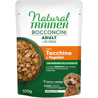 Produktbild von Natural Trainer Bocconcini Adult Small & Toy Hundehäppchen in Sauce Truthahn 6 x 100 g