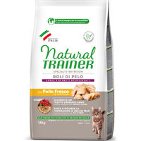 Produktbild von Natural Trainer Hairball Futter für Katzen Adult Huhn 2 x 1,5 kg - 2 x 1,5 kg