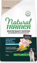 Produktbild von Natural Trainer Hundefutter Adult Medium & Maxi Weißfisch 2 x 2,5 kg