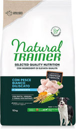 Produktbild von Natural Trainer Hundefutter Adult Medium & Maxi Weißfisch ohne Konservierungsstoffe und Zucker 2 x 10 kg