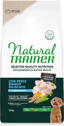 Produktbild von Natural Trainer Hundefutter Adult Small & Toy Weißfisch 2 x 1,5 kg