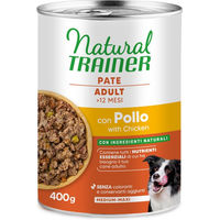 Produktbild von Natural Trainer Hundepaté Huhn Adult für Medium und Maxi 400 g