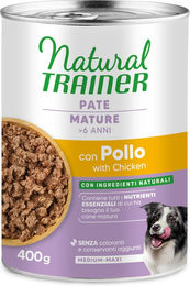 Produktbild von Natural Trainer Hundepaté Huhn für Senior Hunde Medium & Maxi 400 g