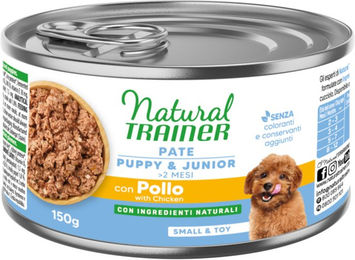 Produktbild von Natural Trainer Hundepaté mit Huhn für Welpen und Junior Hunde 24 x 150 g - 24 x 150 g